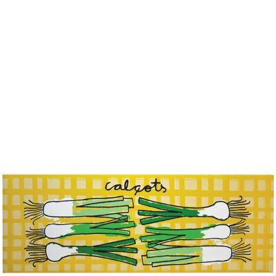 Alfombra vinílica de cocina "calçots" - 50x140x0,3cm