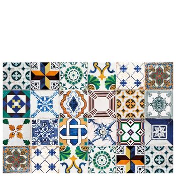 Tapis de cuisine en vinyle "Ceramic Patchwork" - 65x100x0,3cm