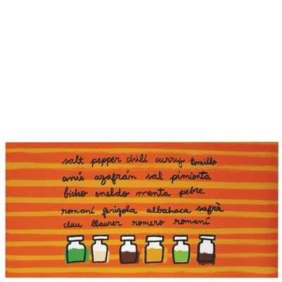 Tapis de cuisine en vinyle "especias" - 50x100x0,3cm