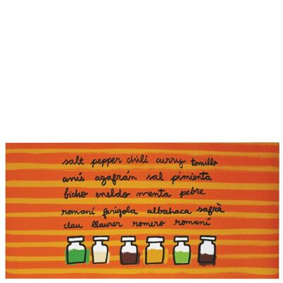 Tappetino da cucina in vinile "especias" - 50x100x0,3cm