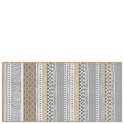 Tapis de cuisine en vinyle "Asilah" camel - 50x100x0,3cm