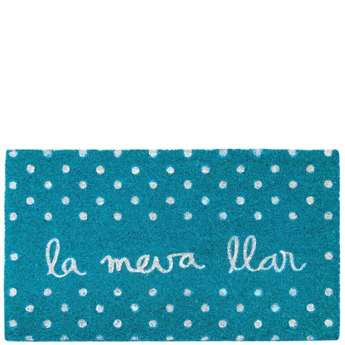 Doormat "la meva llar" blue