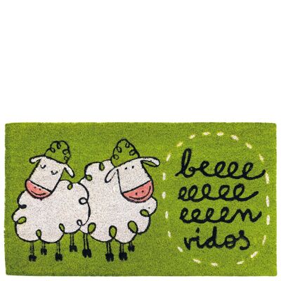 Doormat "beeeenvidos" green