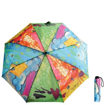 Paraguas "mini collage" con mango de acero