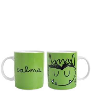 Mug "Le Monstre des Couleurs - calma (calme)" vert