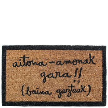 Paillasson "aitona-amonak gara (baina gazteak)" marron