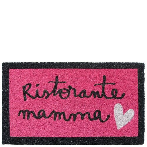 Doormat "ristorante mamma" fucsia