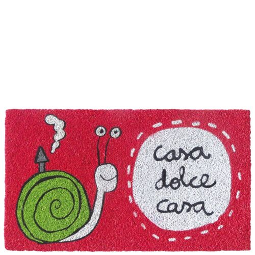 Doormat "casa dolce casa" red