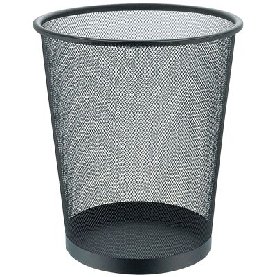 Waste paper bin black 16L.