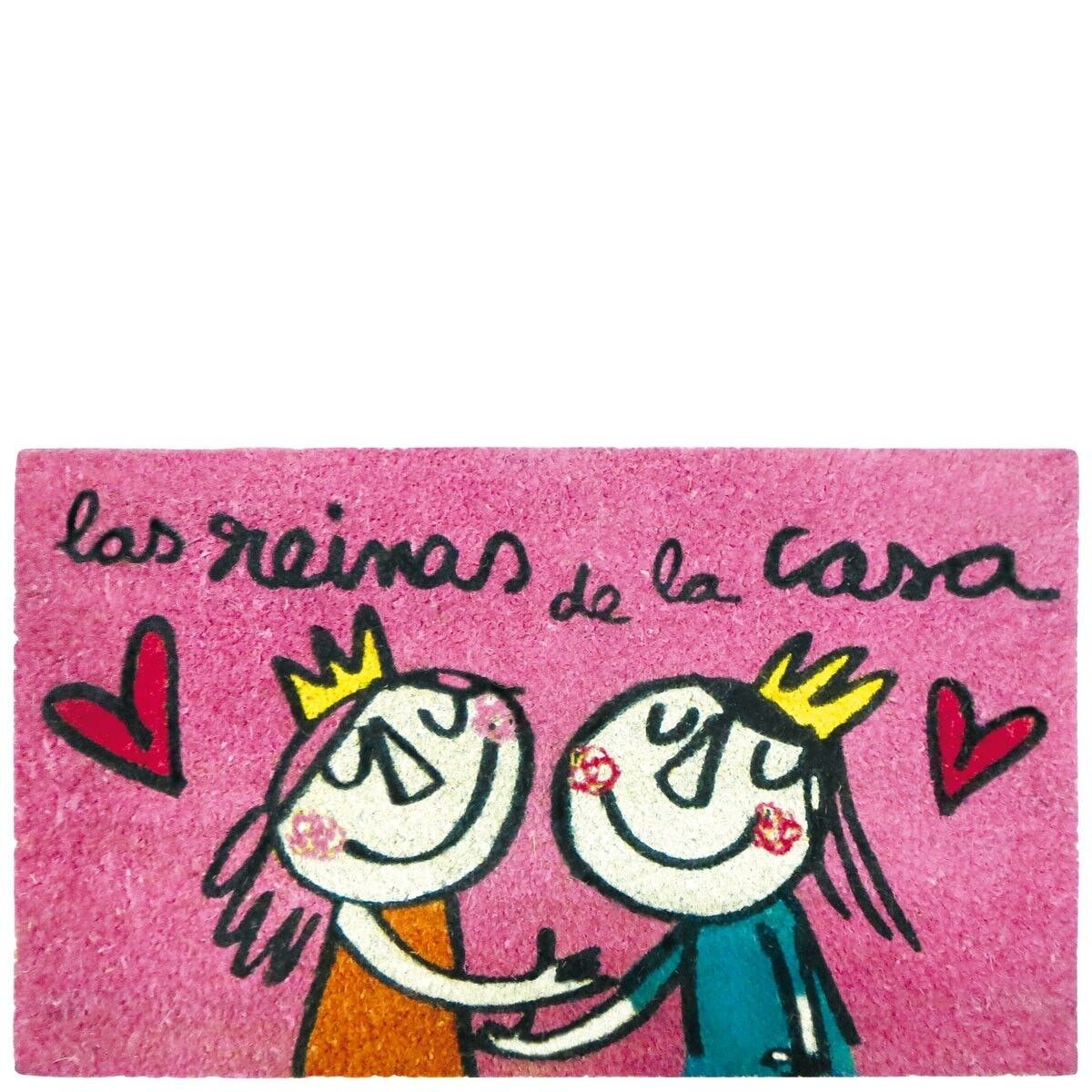 Fußmatte "las reinas de la casa" rosa