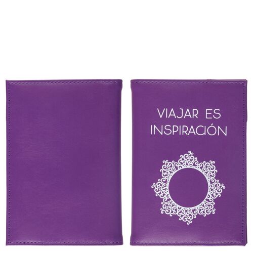 Passport holder "viajar es inspiración"