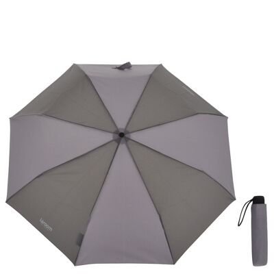 Paraguas "mini" gris claro con mango de acero