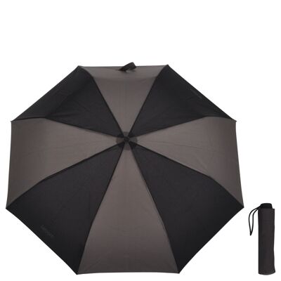 Parapluie "mini" gris foncé avec manche en acier