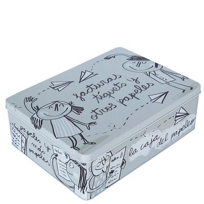 Caja metalica "la caja del papeleo"