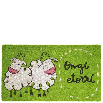 Doormat "ongi etorri" green