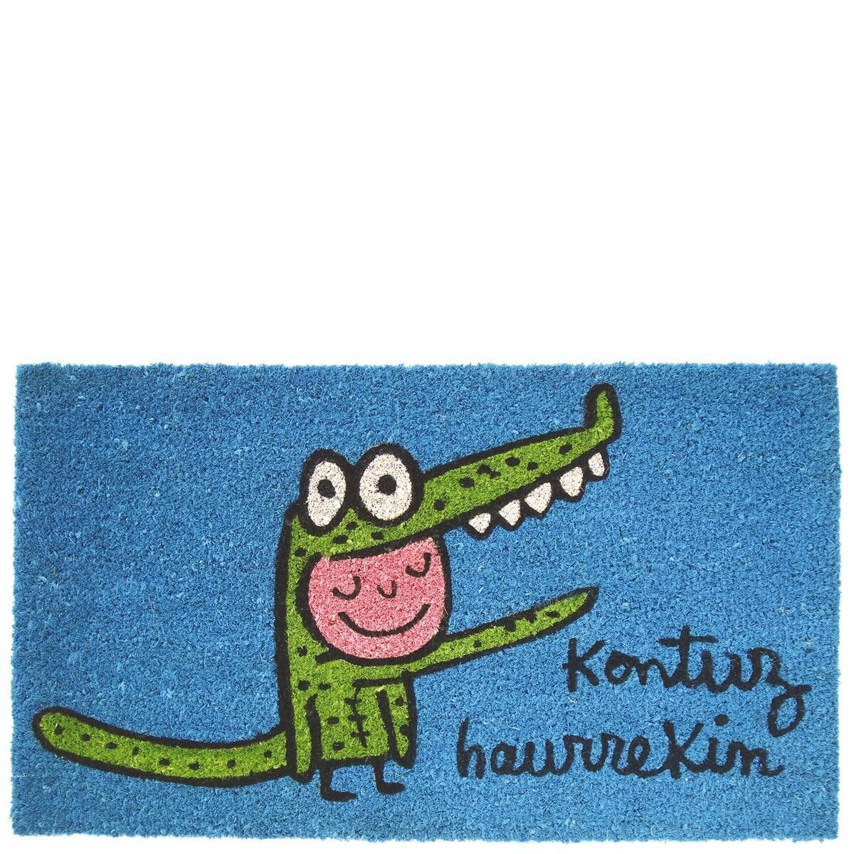 Felpudo "kentuz haurrekin" azul