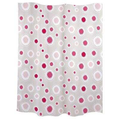 Badezimmervorhang "Sonnen" rosa Polyester