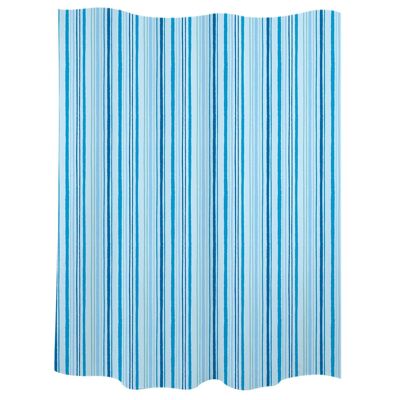 Badevorhang "Spuren" aus blauem Polyester