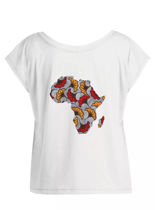 Tshirt Femme Oversize - "AFRICA POWER FLEUR"