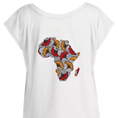Tshirt Femme Oversize - "AFRICA POWER FLEUR"