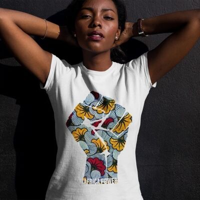 T-shirt Femme "Africa Power Fleur"