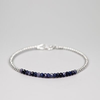 Sapphire beaded bracelet