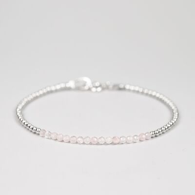 Small Rose Quartz beaded bracelet