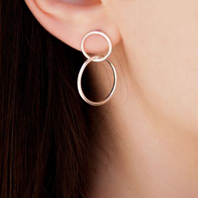 Double hoop earrings