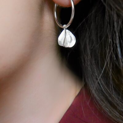 Seed hoop earrings