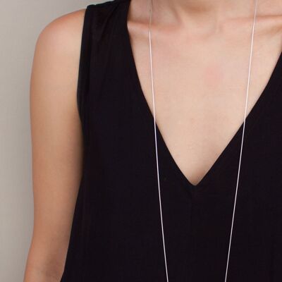 Long half circle necklace