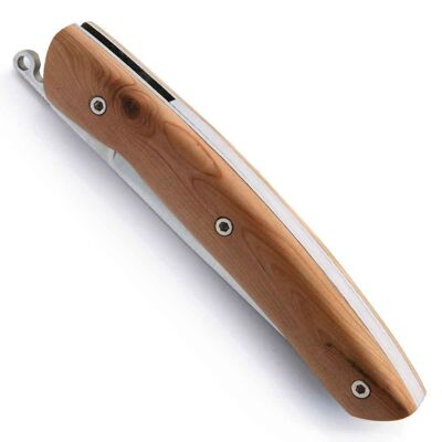 Thiers Liner Lock Juniper wood handle
