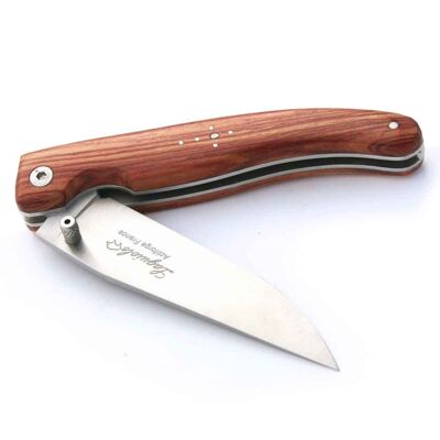 Coltello Laguiole liner lock in palissandro + fodero in pelle