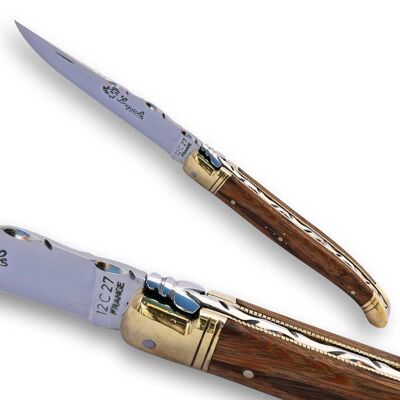 Laguiole knife snake wood handle