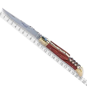 Couteau Laguiole avec  manche en bois de rose 2