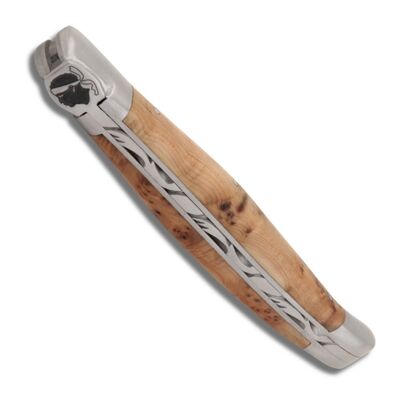 Korsisches Laguiole-Messer mit Griff aus Cade Maserholz