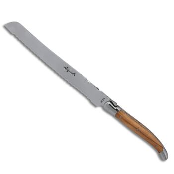 Couteau à pain Laguiole Bois d'Olivier 3