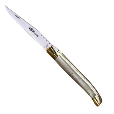 Laguiole steak knives with blond horn handle