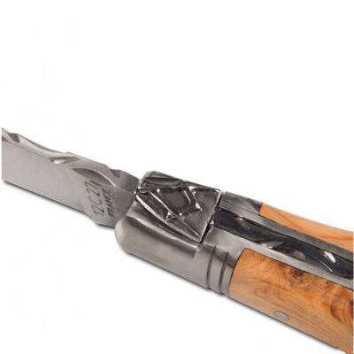 Laguiole Freemason knife juniper handle with corkscrew