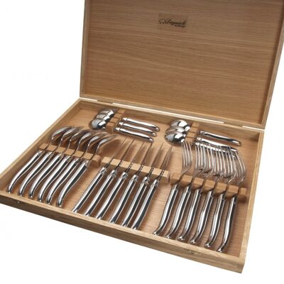 Laguiole 24-piece cutlery set Prestige range Shiny finish