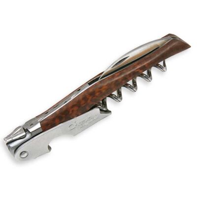 Laguiole corkscrew with snakewood handle