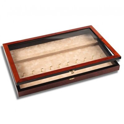 Wall display case for 10 knives