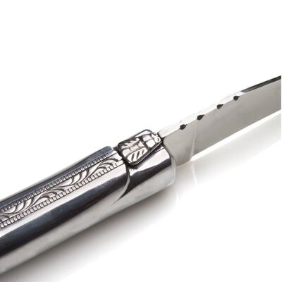 Laguiole knife solid aluminum handle