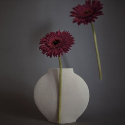 CERAMIC VASE 'MOON [S] - WHITE'