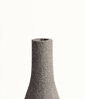 VASE EN CERAMIQUE 'BOUTEILLE [M] - GRIS' 4