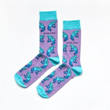 Chaussettes grenouille | Chaussettes en bambou | Chaussettes aquatiques | Chaussettes Étang 1