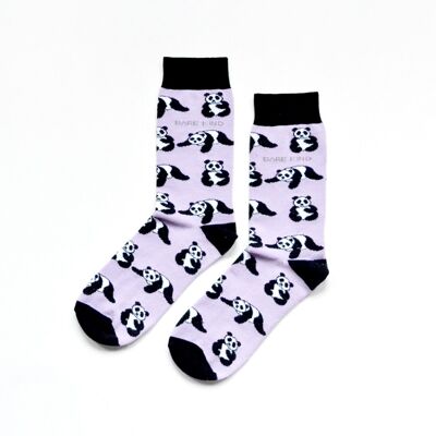 Chaussettes Panda | Chaussettes en bambou | Chaussettes lilas | Chaussettes Asie