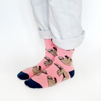 Chaussettes paresseuses | Chaussettes en bambou | Chaussettes de saumon | Chaussettes endormies 4