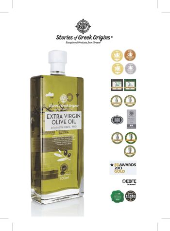 Histoires d'origines grecques Huile d'olive extra vierge Premium Multi Awarded 1