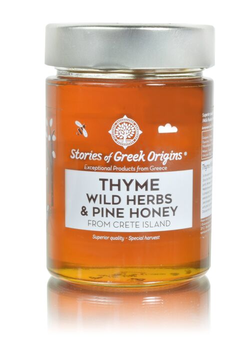 Stories of Greek Origins Thyme, Wild Herbs & Pine honey