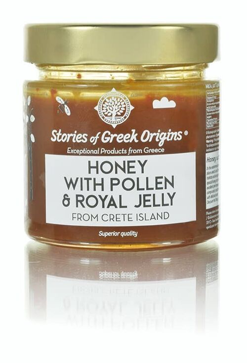 Stories of Greek Origins  Honey with Pollen & Royal Jelly